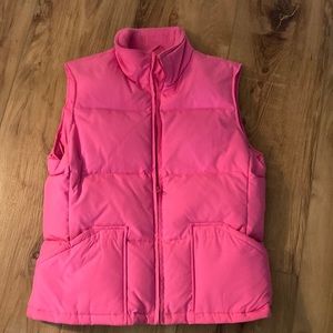 Old Navy bright pink puffy vest M
